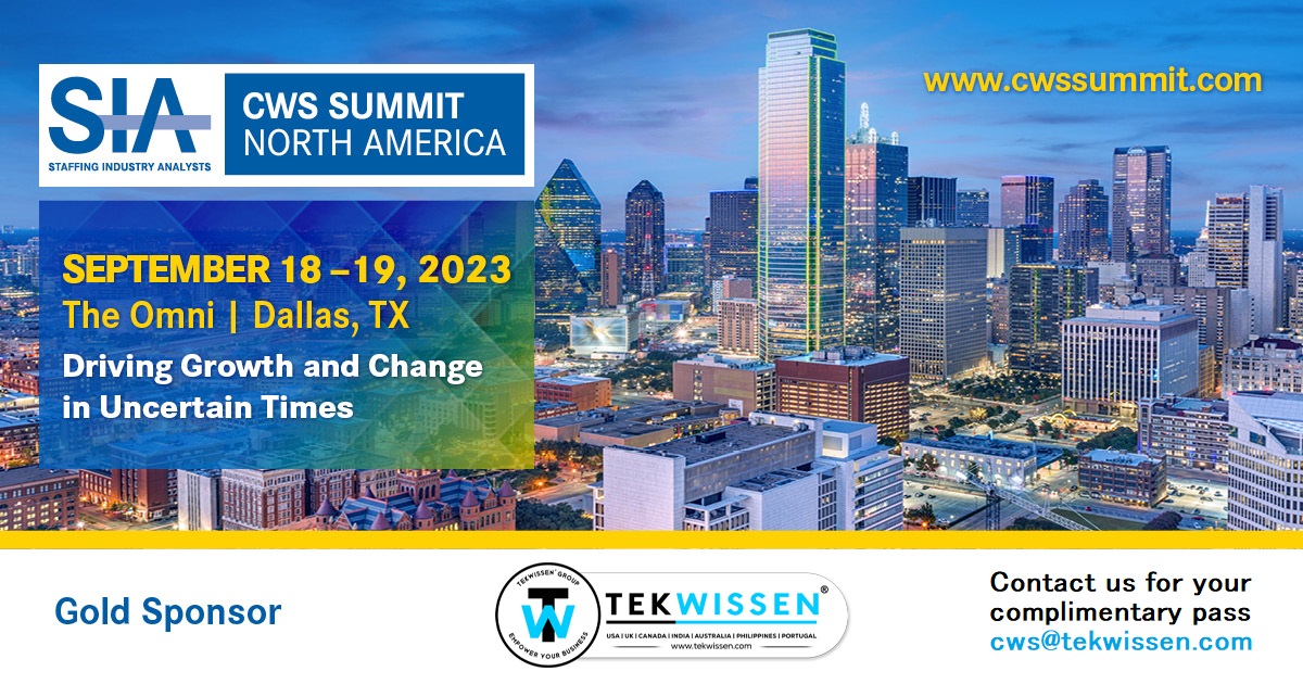 Events Gold Partner at SIA CWS Summit North America 2023 TekWissen